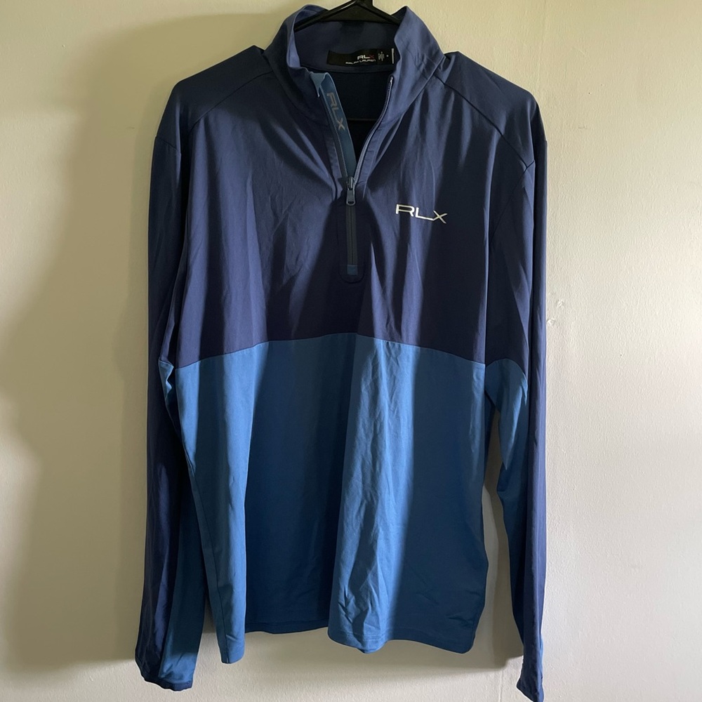 RLX RALPH LAUREN LIGHTWEIGHT LONG SLEEVE QUARTER ZIP SIZE M